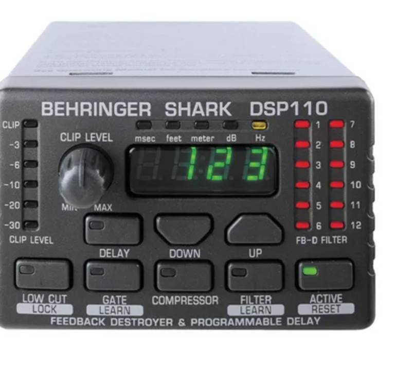 Behringer DSP110 Shark Audio Processor.