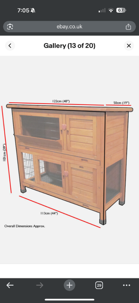 image for Two tier rabbit hutch 