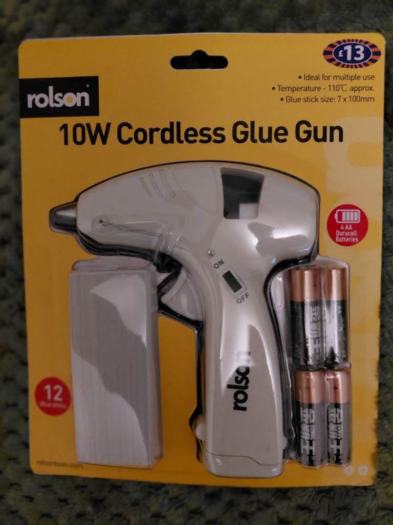 10w Cordless Glue Gun with 12 Glue Sticks and 10 extra Sticks