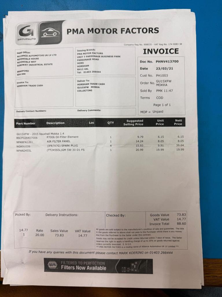 2015 Vauxhall Mokka 1.4T Tech Line 5dr HATCHBACK PETROL Manual