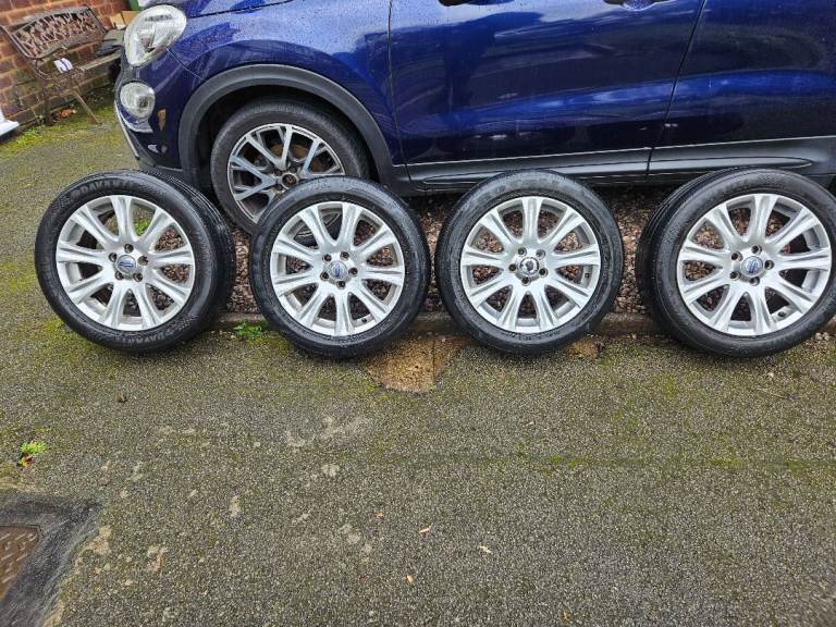 Volvo/Ford 17in alloy wheels set of 4 pcd108 fitment 5 stud in silver no welds cracks 