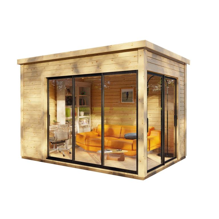 Log cabin garden office 45mm