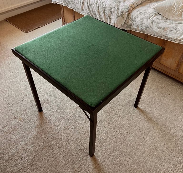 Mahogany style finish card table