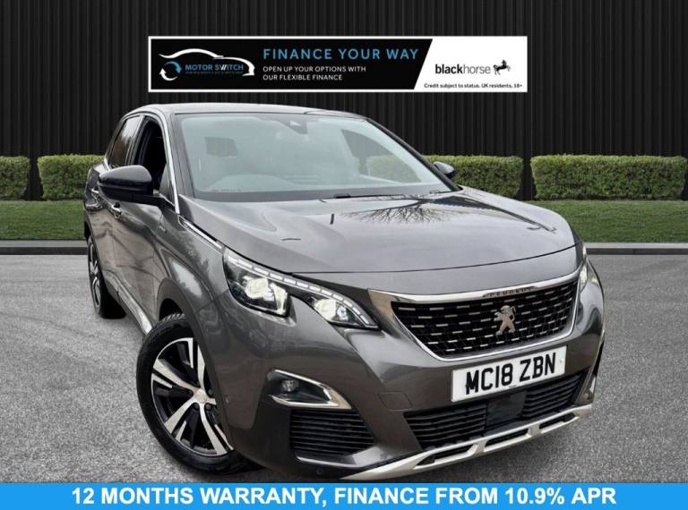 2018 18 PEUGEOT 3008 1.5 BLUEHDI GT LINE SUV 5DR DIESEL MANUAL EURO 6 (S/S) (130