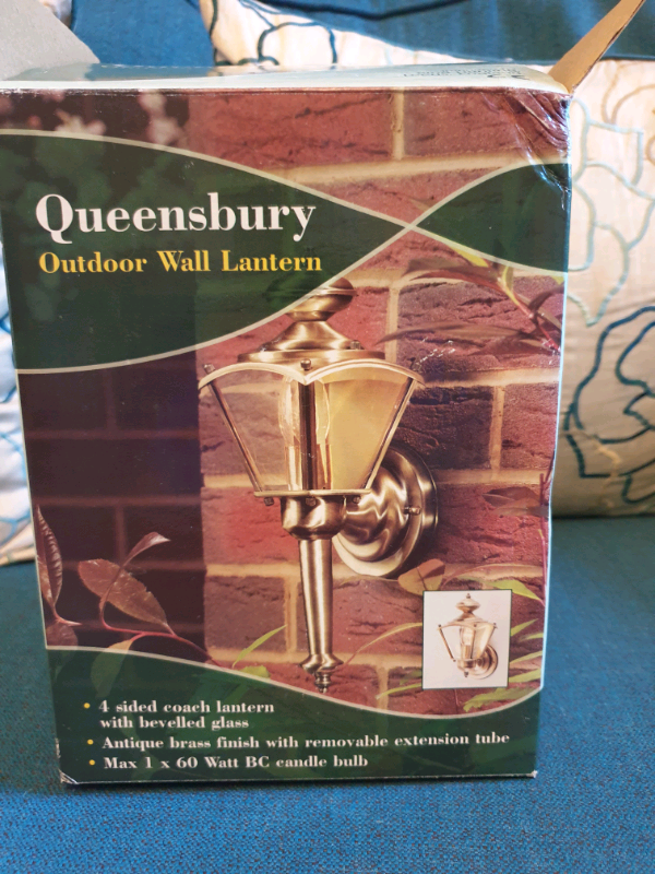 Outdoor wall lights brass. Lantern New