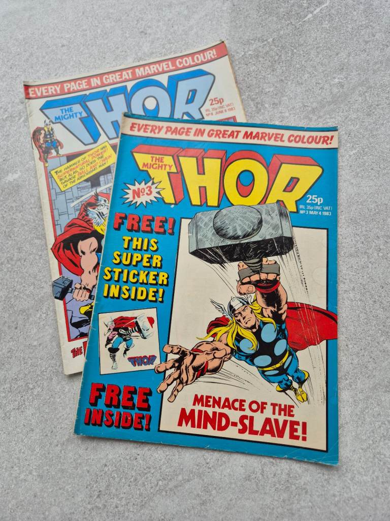 Marvel The Mighty Thor comics 3, 8