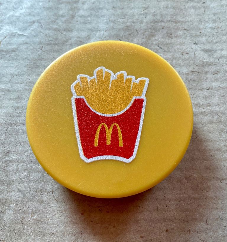 McDonalds French Fries Design Mobile Finger Hand Pop-up Socket Grip Holder for iPhone Mobile Phones