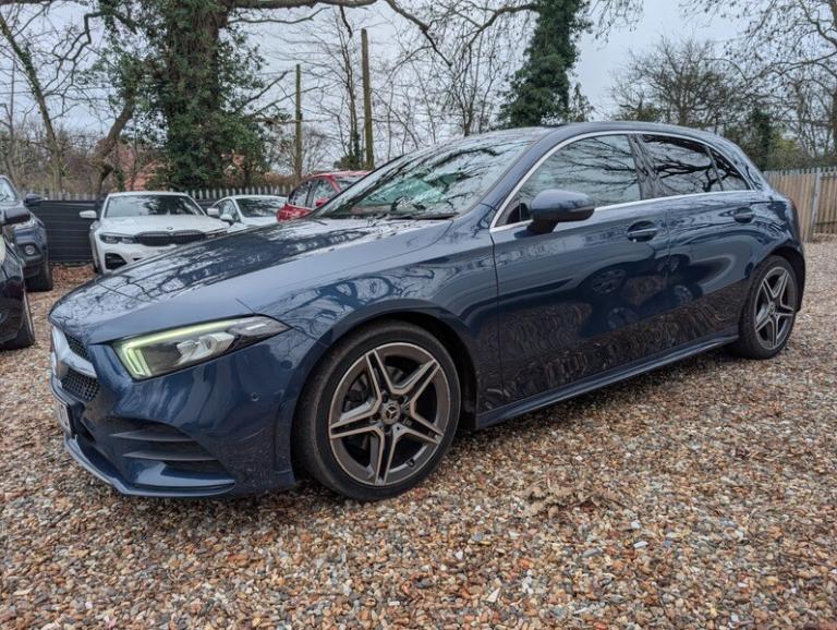 Mercedes A Class A 180 D AMG LINE EXECUTIVE ulez compliant blue hatchback auto