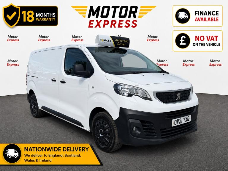 2021 Peugeot Expert 1000 1.5 BlueHDi 100 Professional Van PANEL VAN Diesel Manual