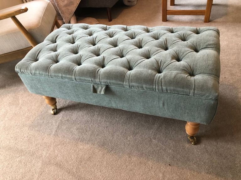 Duck egg blue beautiful foot stool