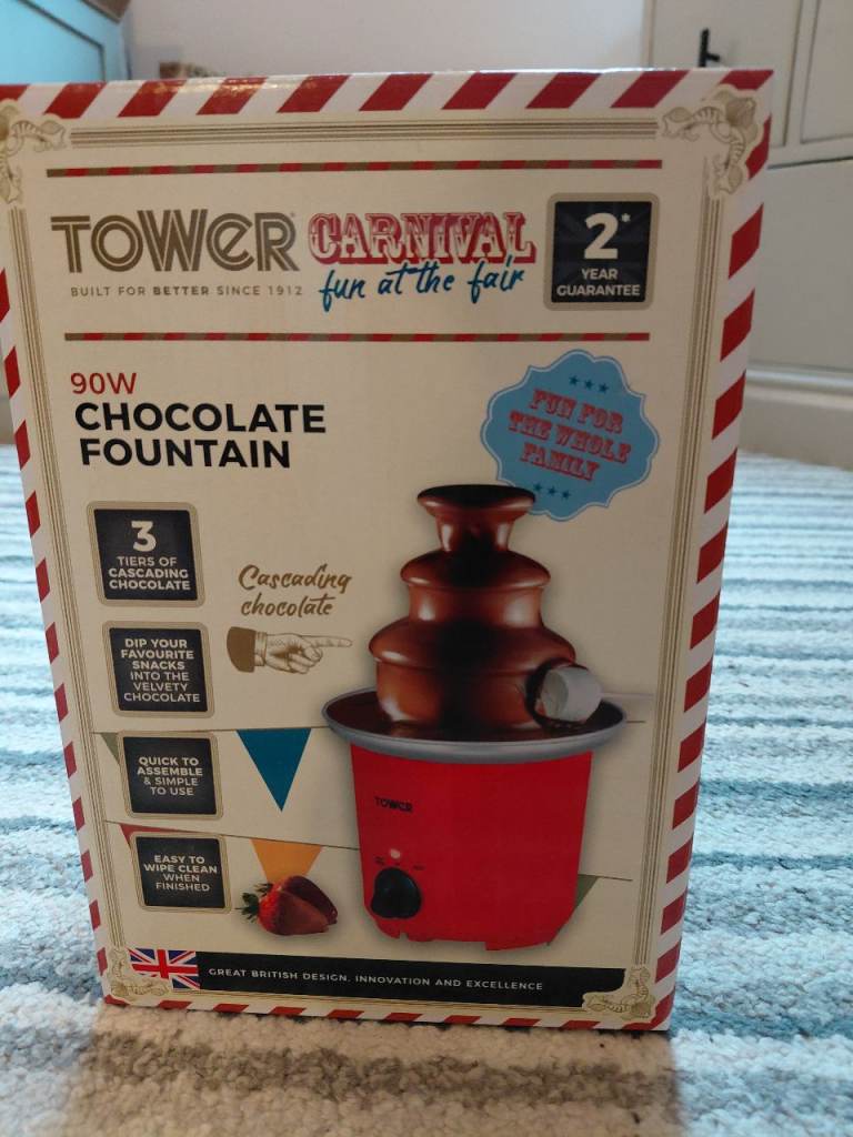 NEW Tower Carnival 90W Chocolate Fountain - Red