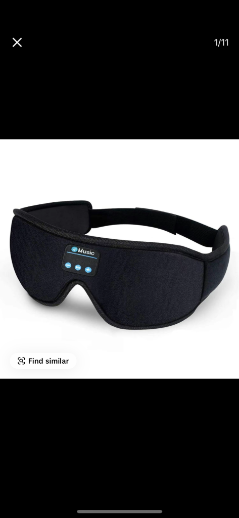 Brand new sleep mask & headphones 