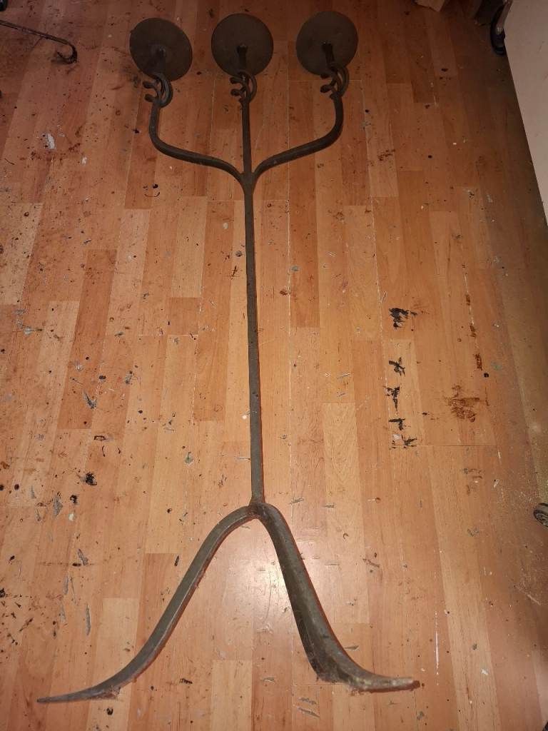 Tall Wrought Iron Candelabra – Good Condition
