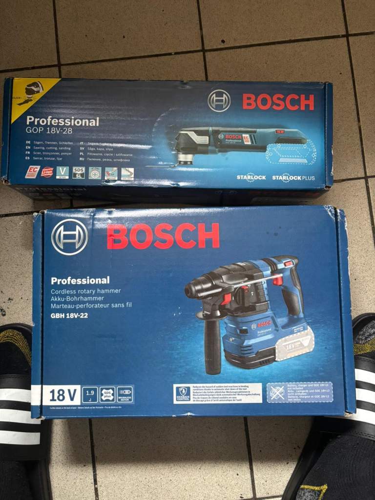 Bosch 18v multitool and drill