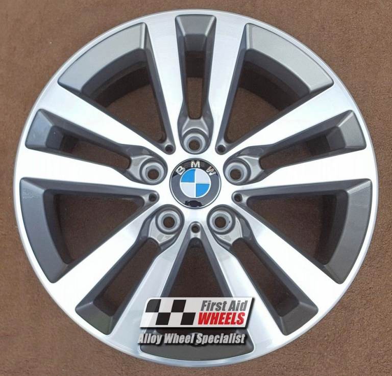 BMW 1 SERIES 1x 17'' GENUINE STYLE 655 FERRIC GREY DIAMOND CUT ALLOY WHEEL S573DFG