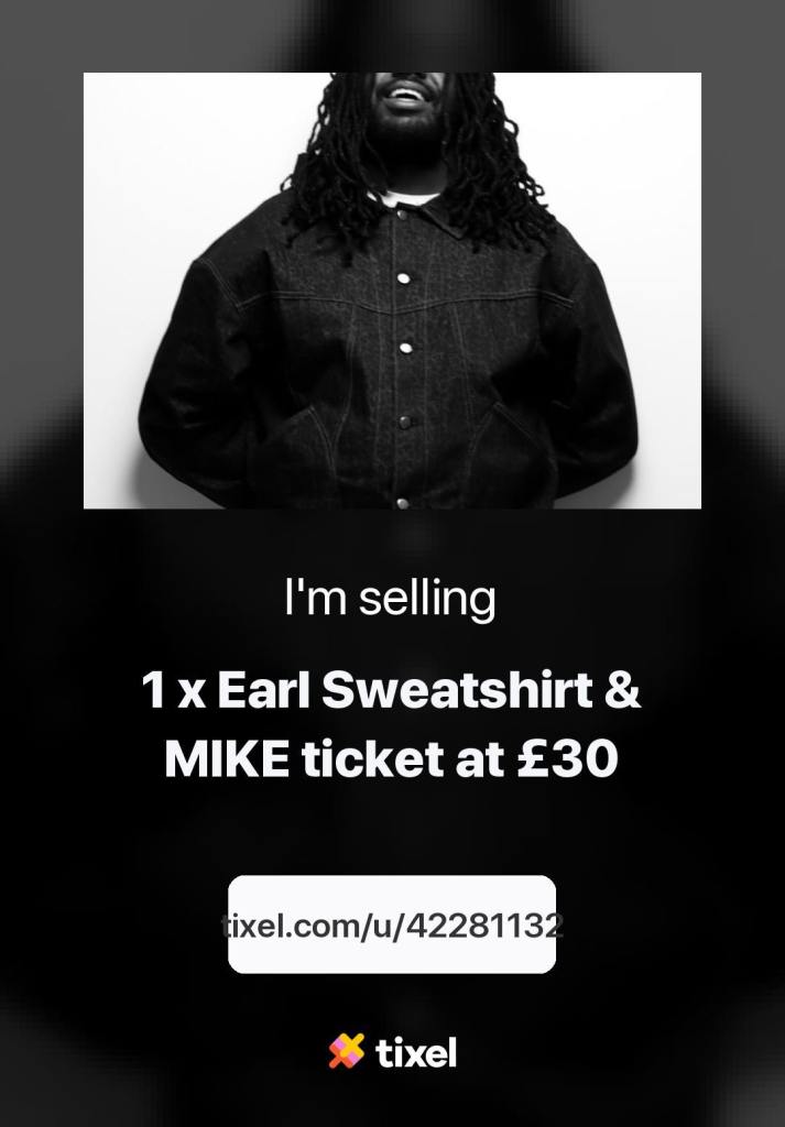 Earl Sweatshirt & MIKE Ticket - Nottingham Rock City 