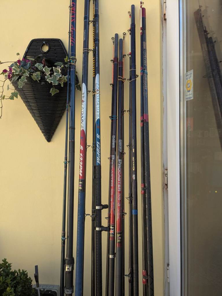 quality BEACHCASTER fishing rods in used condition £50 EACH