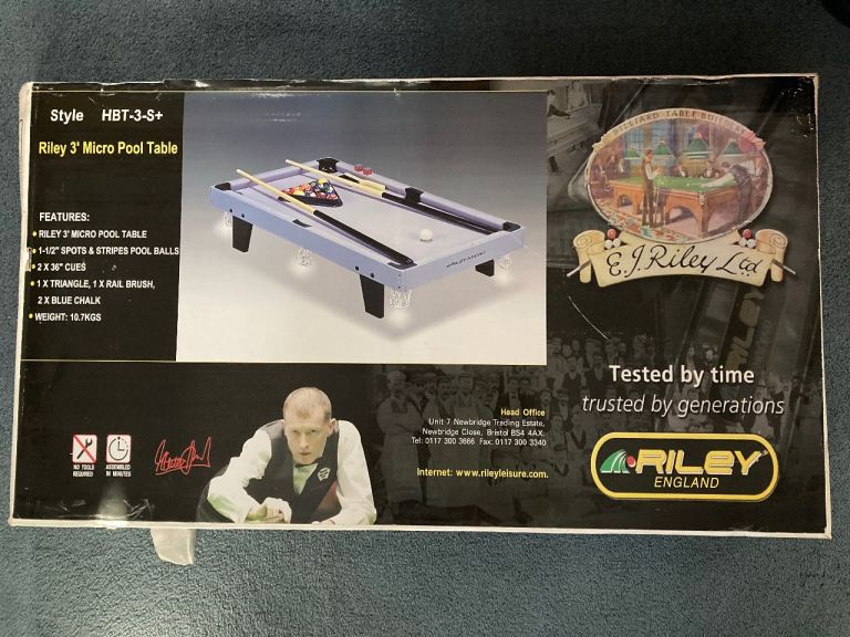 Riley 3 ft Micro Pool Table