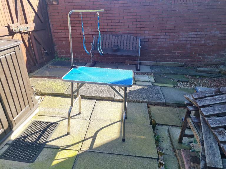Dog grooming table 