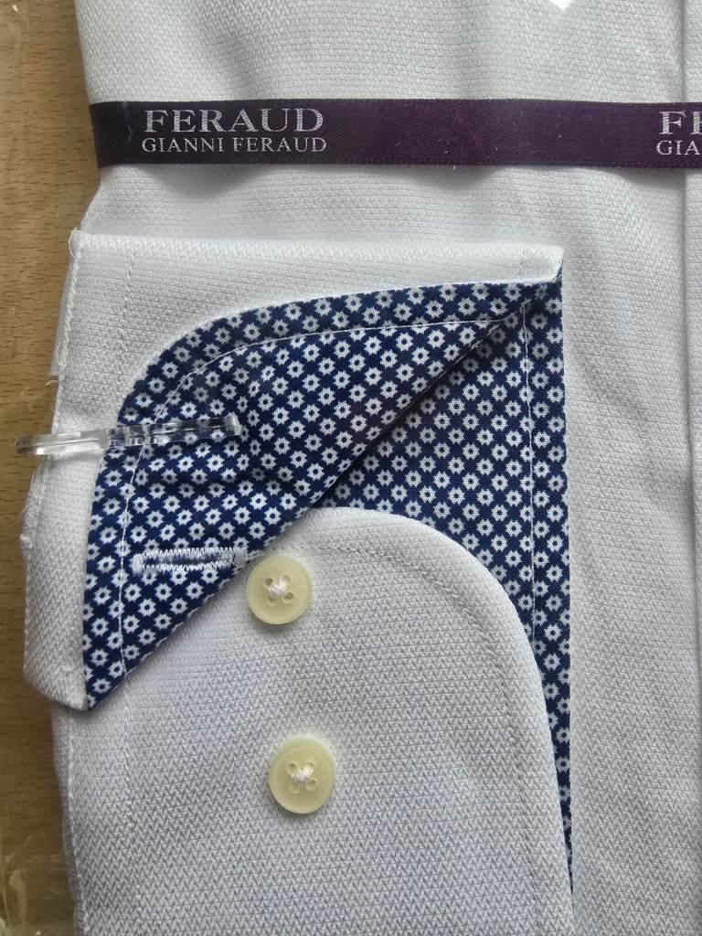 Gianni Feraud men's 100% cotton shirt 16.5 collar