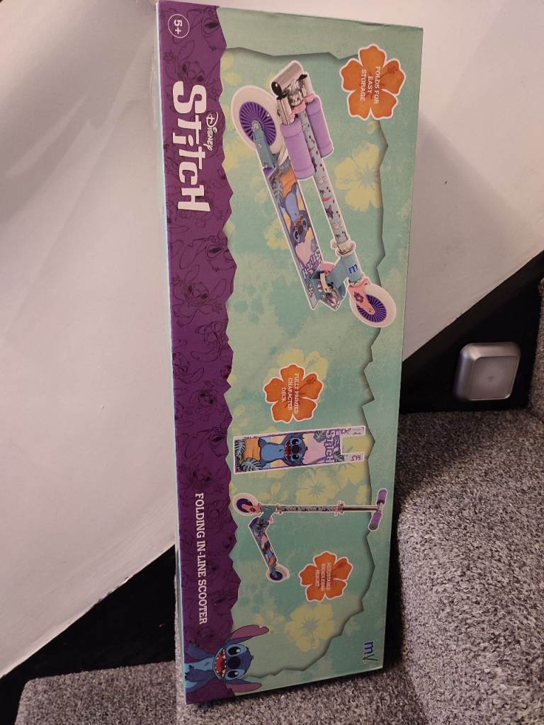 Brand New Sealed Kids Stitch Disney Scooter