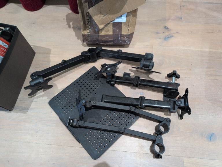 Assortment of monitor stand accessories