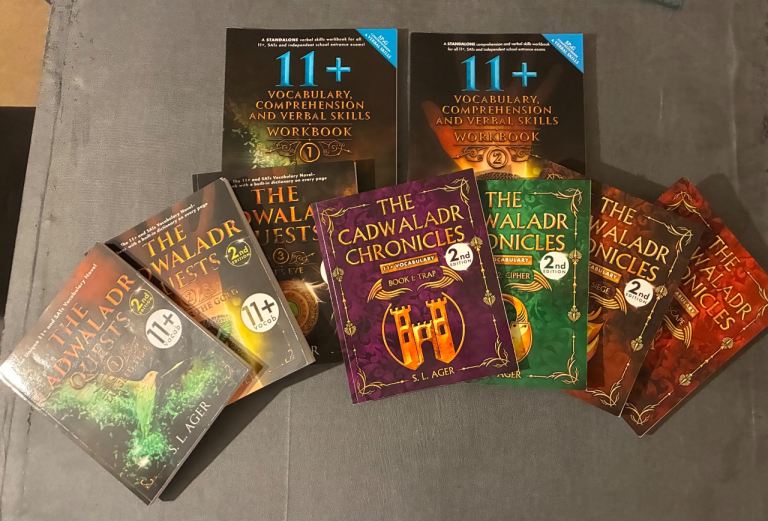 11+ 9 book bundle – Cadwaladr Quests & Chronicles, Workbooks
