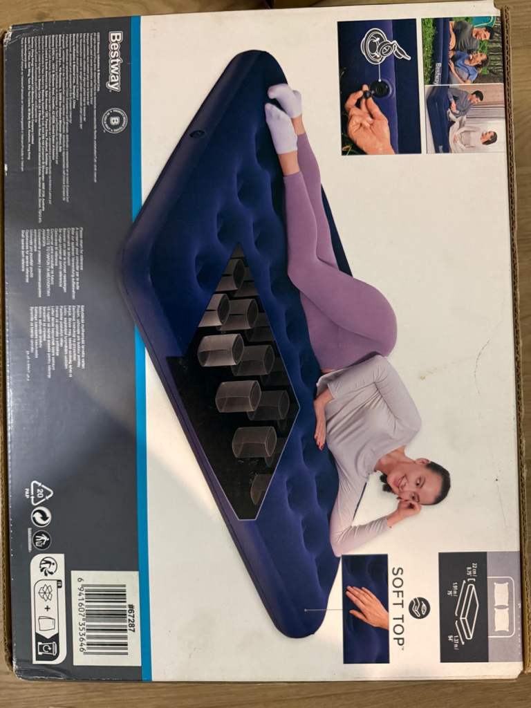 Bestway Soft Top Air Bed - Brand New in Box with pump 