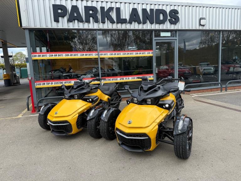 2026 Can-Am Spyder F3S 6 speed semi automatic trike in Circuit yellow