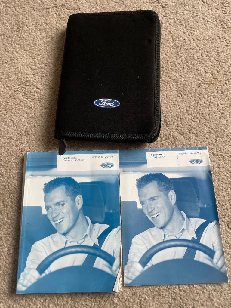Ford Fiesta 2010 onwards, owners manual and case