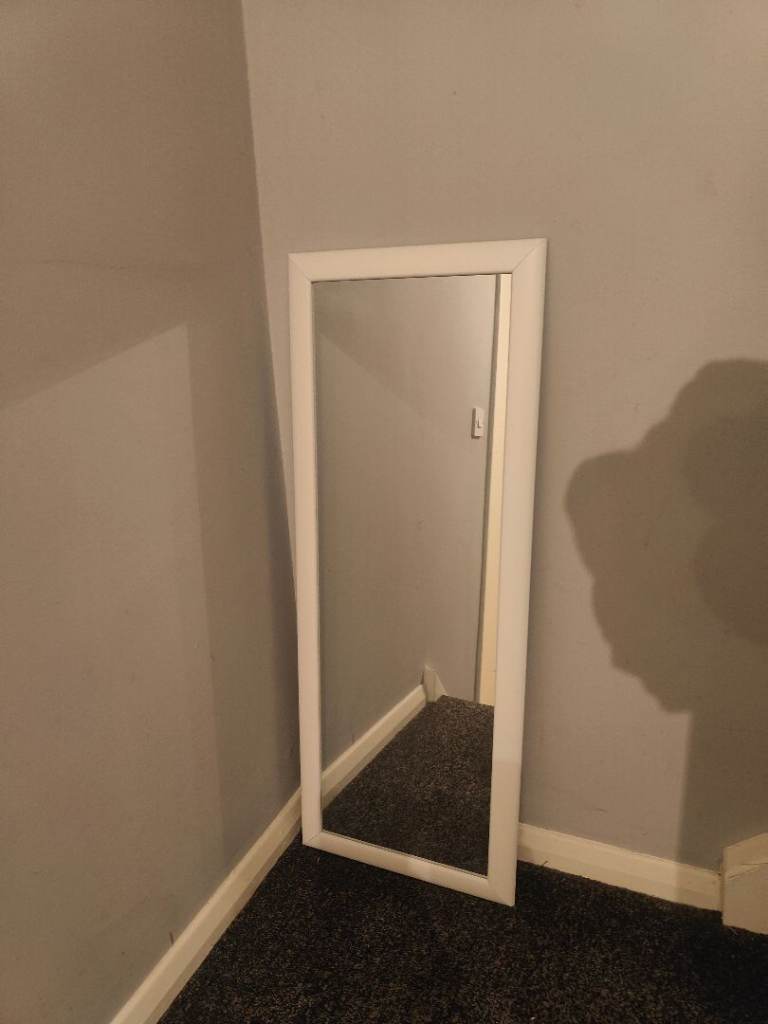 Medium White Mirror 