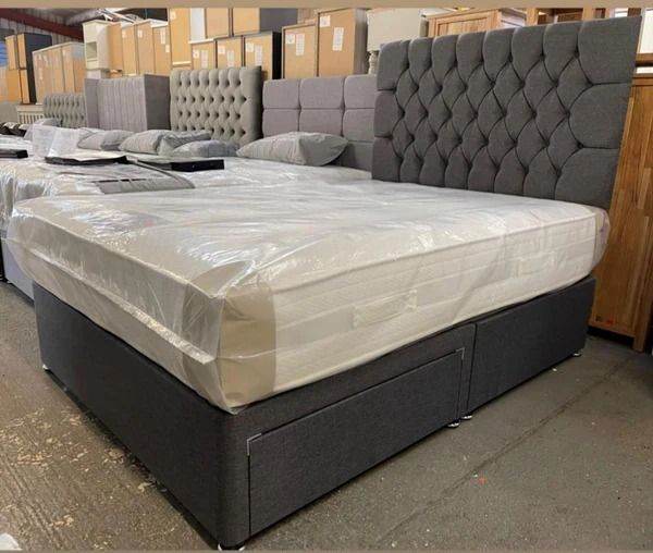🌟 Stylish Bedroom Dream Double Divan Bed 🛏️ Headboard Optional | Cash on Delivery | 19% Off **
