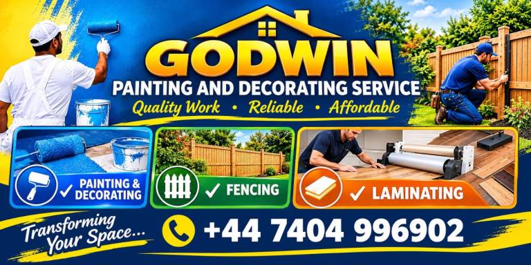 Professional painter & Decorator | Fencing | Laminate Flooring | General Home Improvements