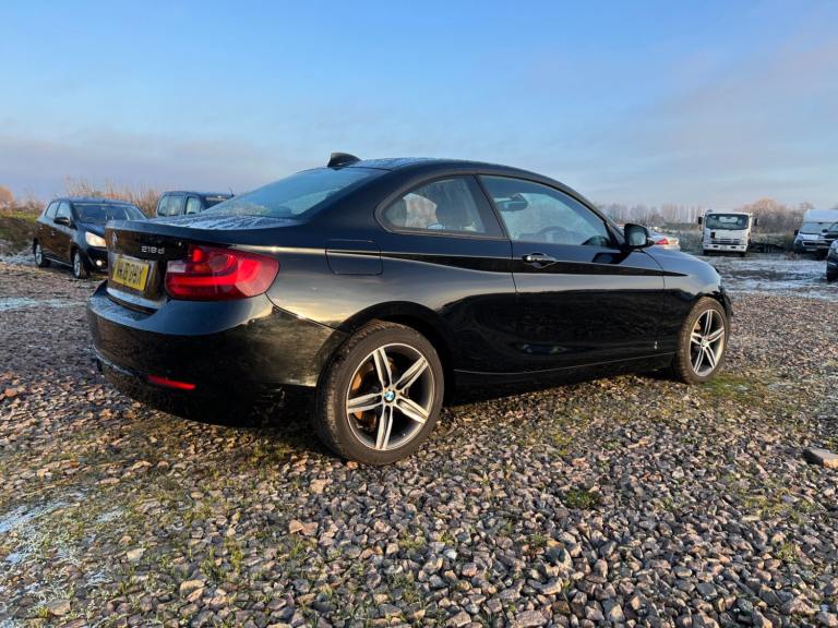2016 BMW 218D SPORT COUPE BLACK EURO 6 ULEZ  SALVAGE DAMAGED REPAIR CAT S 