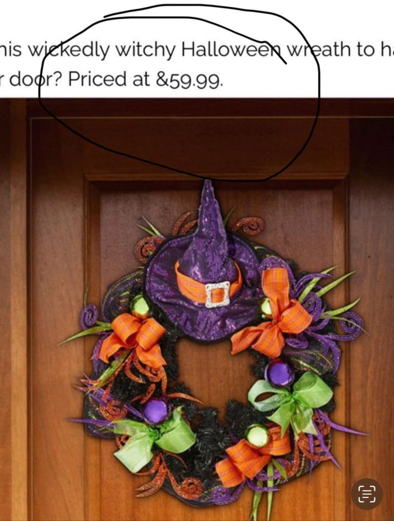 Halloween Wreath Decoration 
