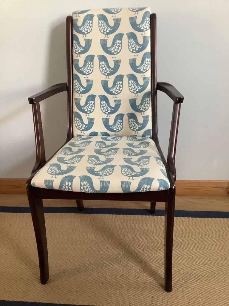 High backed occasional chair