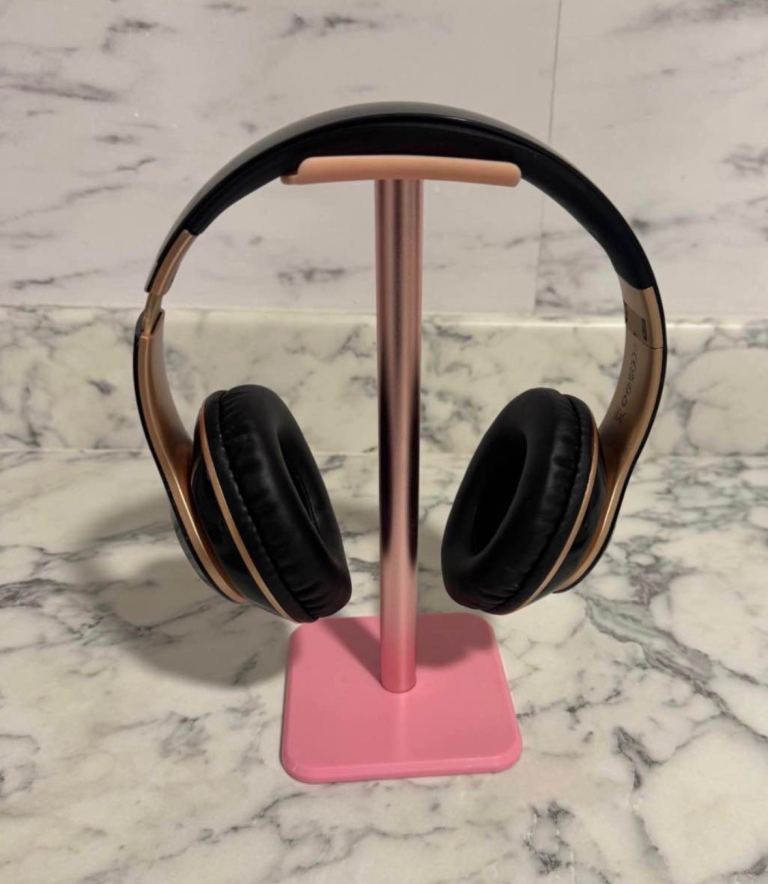 Wireless Foldable Headphones and Stand Bluetooth Teams Zoom Work Music Headset