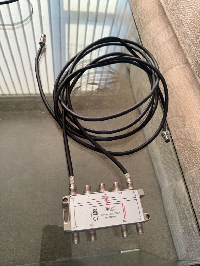 8 Way TV Satellite Cable Splitter