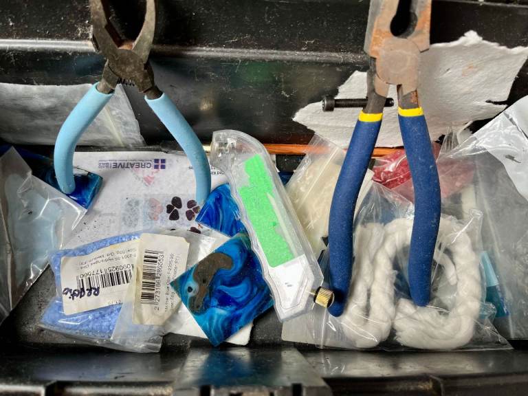 Fused glass and tools  RRP £50 + BS4