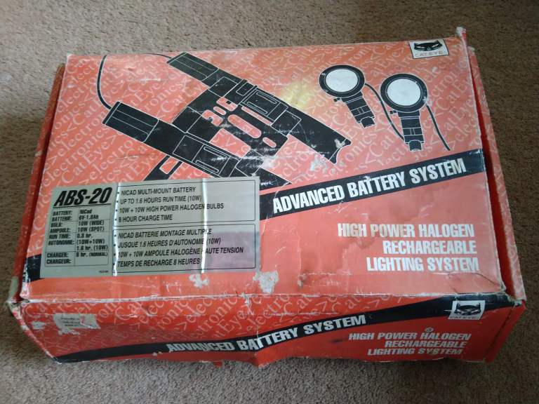 Cat eye ABS-20 halogen rechargeable lighting system 