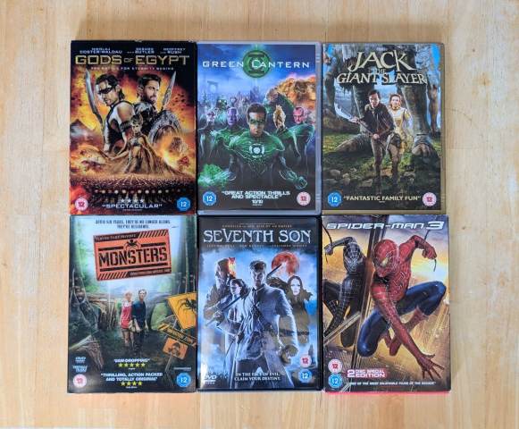 6x Sci-Fi & Fantasy DVDs (Spider-Man 3 2-Disc, Green Lantern, Gods