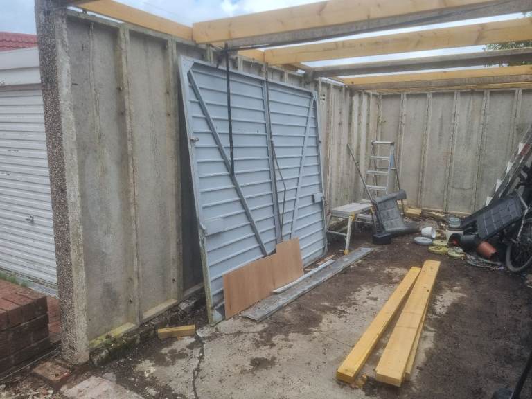 Metal Garage Door – free scrap