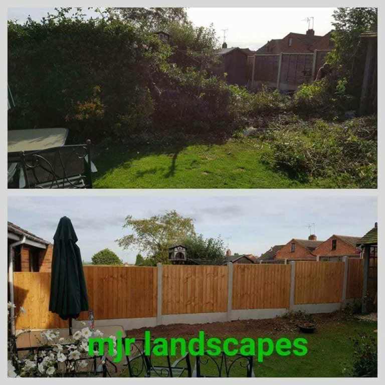 Fencing and block paving 