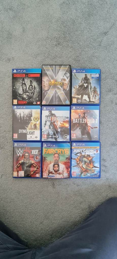 PS4 Games Bundle - 9 Titles, Good Condition