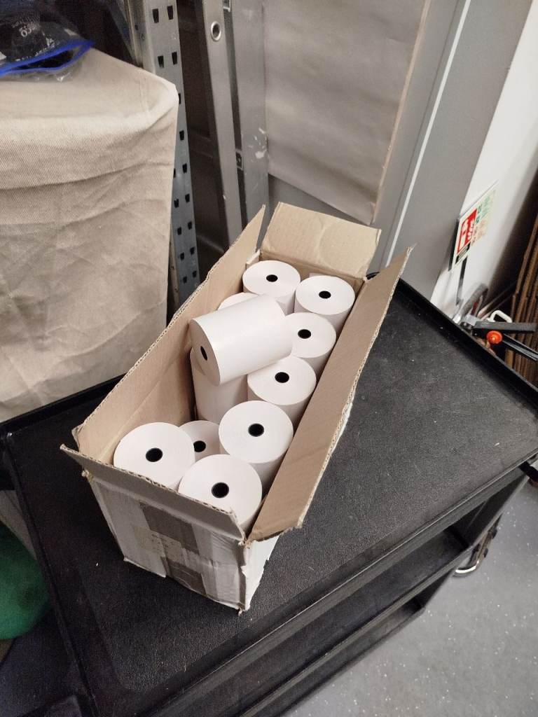 Pack 20 rolls, Till Rolls Thermal 80mm rolls  designed for use in cash registers