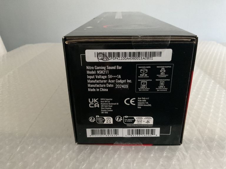 New | Sealed Acer Nitro Gaming Soundbar NSK211