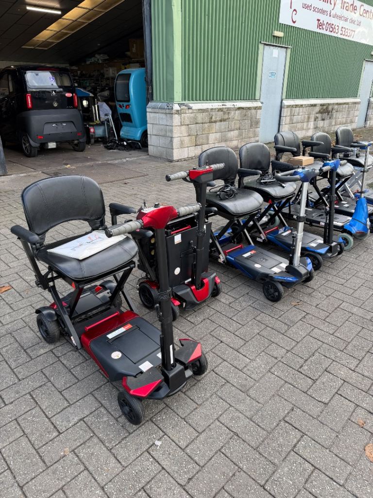 Folding Mobility Scooters - Blue and Red Available