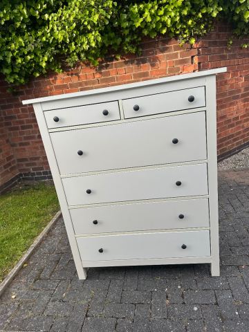 contemporary dress Storkcraft Rio 6 Drawer Dresser Almond