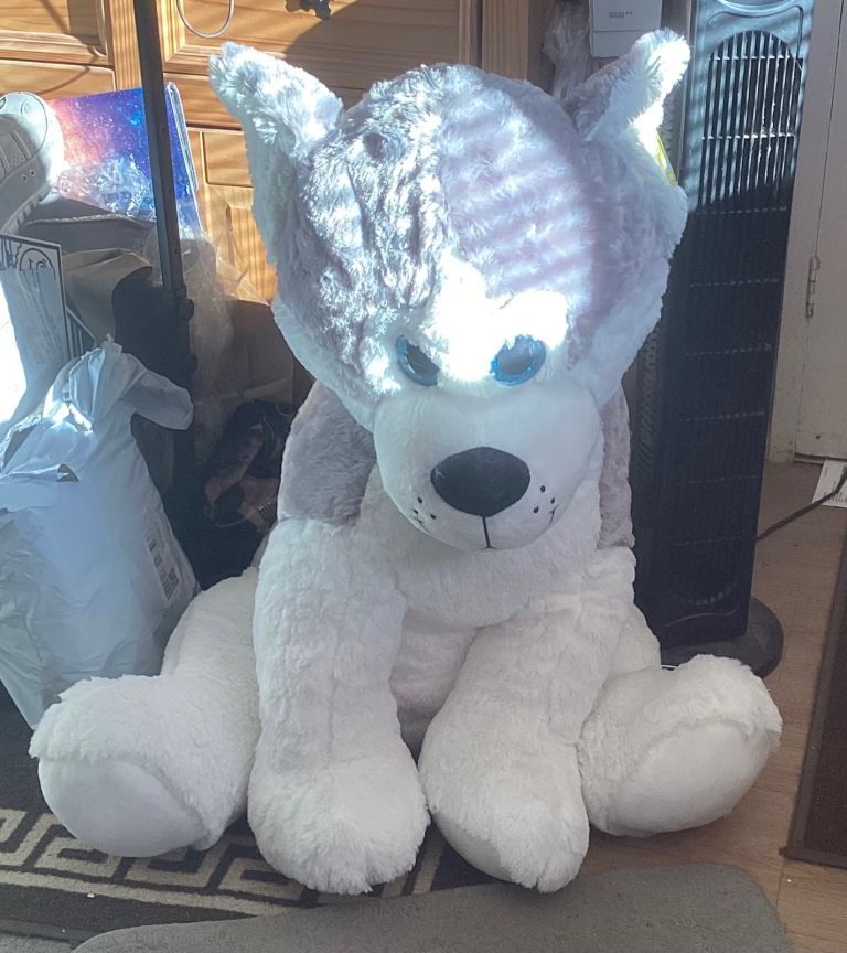 Large Bananas Husky Plush Toy – As Good As New