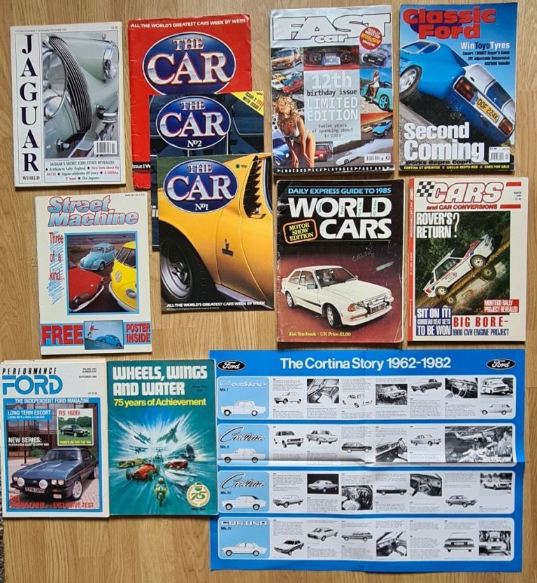 JOB LOT OF COLLECTABLE CAR MAGAZINES...
